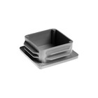 Заглушка ТУНДРА внутренняя 60х60 универсальная, серая (комплект 10 шт) - фото 34899608