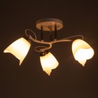 Люстра "Николь" 3х15Вт Е27 белый BayerLux - фото 24424929