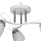 Люстра "Николь" 3х15Вт Е27 белый BayerLux - фото 24424931