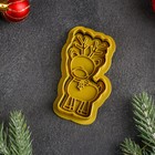 Форма для печенья «Рождественский олень», вырубка, штамп, цвет золотой - Фото 2