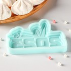 Молд для заливки «2023 Ушки», 11×7.7×1 см, силикон, бирюзовая - Фото 2