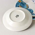 УЦЕНКА Набор тарелок фарфоровых Доляна «Звёздная ночь», 18 предметов: 6 тарелок d=20 см, 6 тарелок d=25 см, 6 тарелок суповых 340 мл 9237155