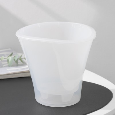 Кашпо для цветов со вставкой «Лагуна», 1,5 л, прозрачное