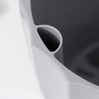 Кашпо для цветов со вставкой «Флюте», 3 л, серое - Фото 4