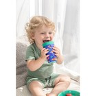 Стакан детский с декором, 380 ил., цвет зеленый - Фото 2