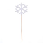 Топпер новогодний для торта «Снежинка», в наборе 2 шт. - Фото 2