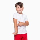 Футболка детская, цвет белый, рост 128 см - Фото 1