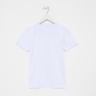 Футболка детская, цвет белый, рост 128 см - Фото 5