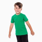 Футболка детская, цвет зелёный, рост 104 см - фото 321357435