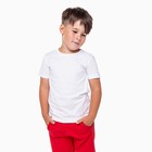 Футболка детская, цвет белый, рост 146 см - Фото 2