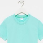 Футболка детская, цвет мятный, рост 152 см - фото 26671660