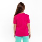Футболка для девочки, цвет малиновый, рост 152 см - фото 26671664