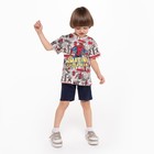 Шорты детские, цвет тёмно-синий, рост 116 см - Фото 4