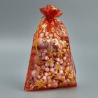 Мешочек подарочный органза «С Новым Годом!», 16 х 24 см +/- 1.5 см 7811854 - фото 13848066