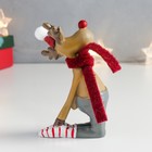 Сувенир полистоун "Олень - йог. Уштрасана" 7,5х4,5х11,5 см - фото 30901508