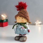 Фигурка новогодняя полистоун «Девочка в платье с зайчиками в кармашках», 9.5×7.5×17 см - Фото 6