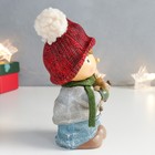 Фигурка полистоун «Мальчик в красной шапочке с оленёнком на руках», 10×8.5×16 см 7669127