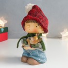 Фигурка полистоун «Мальчик в красной шапочке с оленёнком на руках», 10×8.5×16 см 7669127