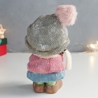 Сувенир полистоун "Девочка в серой шапочке со спящим оленёнком на руках" 8,5х9х16,5 см - фото 21733741