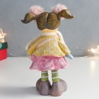Сувенир полистоун "Девочка в розовом платье с собачкой в сумочке" 10,3х7,5х16,5 см - фото 21733789