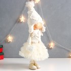 Кукла интерьерная "Девочка в белой шапочке с сердечком" 20х10х51 см - Фото 2