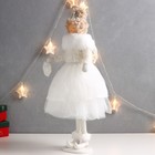 Кукла интерьерная "Принцесса в пышном белом платье с сердечком" 20х20х50 см - Фото 3