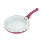 Сковорода с керамическим покрытием Доляна «Неон», d=24 см, с индукционным дном, розовая, толщина 1,8 мм - Фото 1