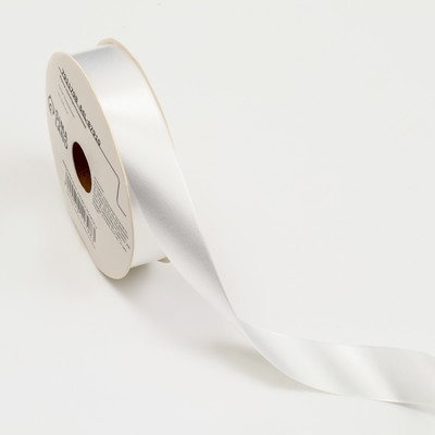 Лента упаковочная для декора и подарков, белая, 2 см × 45 м