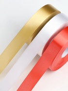 Лента для декора и подарков, МИКС белый, золотой, красный, 2 см × 45 м - Фото 3