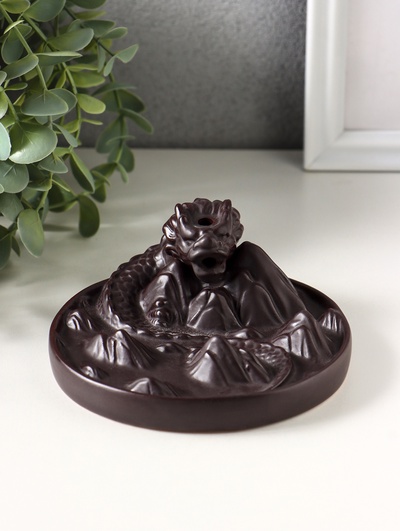 Подставка для благовоний TAKE IT EASY «Горный дракон», стелющийся дым, 12×5 см