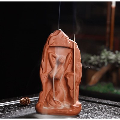 Подставка для благовоний «Девушка в скале» 17×10 см