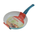 Сковорода с керамическим покрытием Доляна «Металлик», d=20 см, морская волна - Фото 2