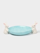 Блюдо сервировочное Доляна «Зайка», 30×16.5×10 см, доломит, голубой - Фото 7