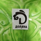 Менажница 3 ячейки Доляна «Зайка в капусте», 22,5×20,5×10 см, цвет зелёный - фото 4359705