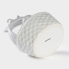 Конфетница Доляна «Зайка», 650 мл, 17×14.5×18.5 см, доломит, белая - Фото 4