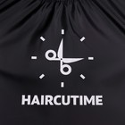 Пеньюар парикмахерский «#HAIRСUTIME», цвет чёрный - Фото 3