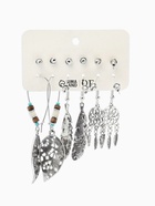 Набор серег QF «Хиппи», 6 пар, ловец снов, цветные в чернёном серебре  (артикул 7795736)  большой выбор товаров оптом и в розницу по низким ценам с доставкой