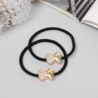 Резинки для волос «Лиора», набор 2 шт., бантик - Фото 2