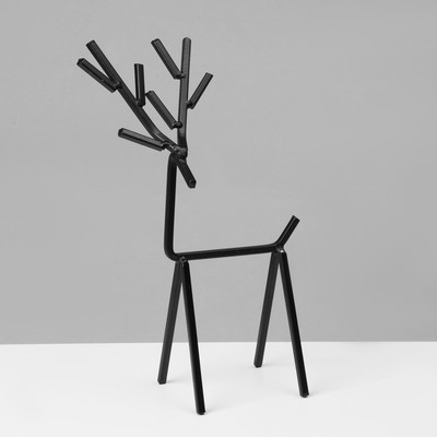 Подставка универсальная «Олень», 23×15 см, чёрная