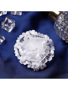 Бант для волос на резинке «Школьница», лучики, d=7 см, белый (комплект 6 шт) - фото 52266307