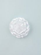 Бант для волос на резинке «Школьница», лучики, d=7 см, белый (комплект 6 шт) - фото 52266309