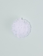 Бант для волос на резинке «Школьница», волнушка, d=6 см, белый - Фото 4