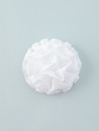 Бант для волос на резинке «Школьница», волнушка классика, d=11 см, белый - Фото 5