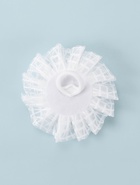 Бант для волос на резинке «Школьница», волны, d=10 см, белый  (артикул 7915742)  большой выбор товаров оптом и в розницу по низким ценам с доставкой