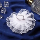 Резинка для волос «Школьница», кружева, бант d=11 см, белая - Фото 2