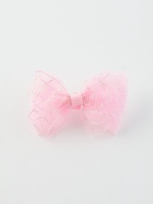 Бант для волос на резинке «Бантик», хрусталь полосы, 11 см, розовый (комплект 6 шт) - фото 60805814