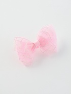 Бант для волос на резинке «Бантик», хрусталь полосы, 11 см, розовый (комплект 6 шт) - фото 60805815