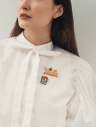 Значок «Кот», на книгах, цветной в чёрном металле - Фото 2