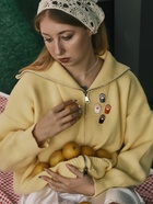 Набор значков (4 шт.) «Лапки» кошачьи, цветной в золоте - Фото 5