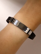 Браслет унисекс «Стиль» плавность, цвет чёрный с серебром, 20.5 см  (артикул 7986102)  большой выбор товаров оптом и в розницу по низким ценам с доставкой